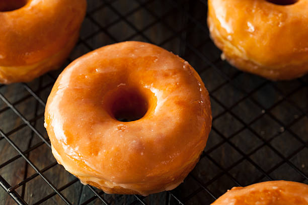 istock Homemade Round Glazed Donuts 484231084