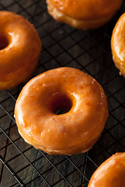 istock Homemade Round Glazed Donuts 484231468
