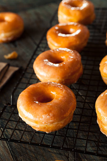 istock Homemade Round Glazed Donuts 484231488