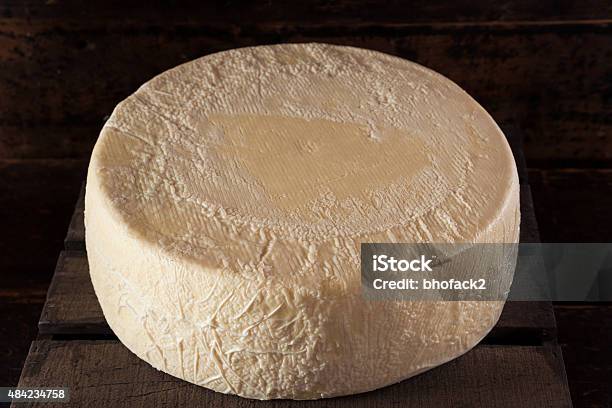 Large Organic White Cheese Wheel Stock Photo - Download Image Now - 2015, Aging Process, Appetizer