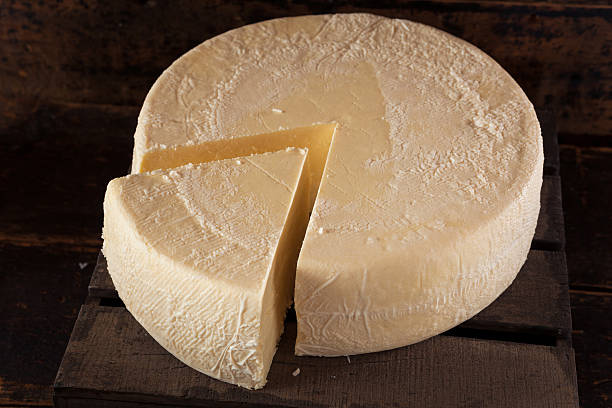 istock Large Organic White Cheese Wheel 484234770