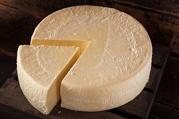 istock Large Organic White Cheese Wheel 484234778