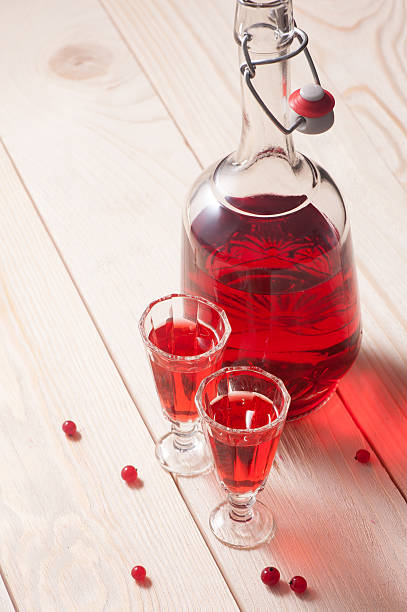 istock Red berry wine or liquor 484235006