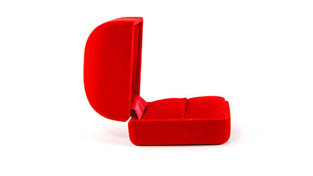 istock Red small box for expensive gifts and decorations 484239586