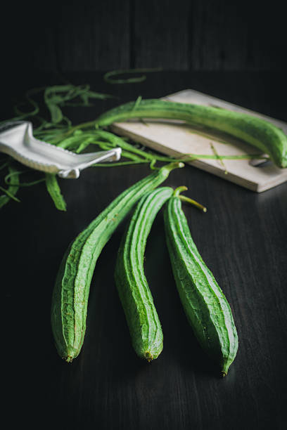 Angled Gourd stock photo