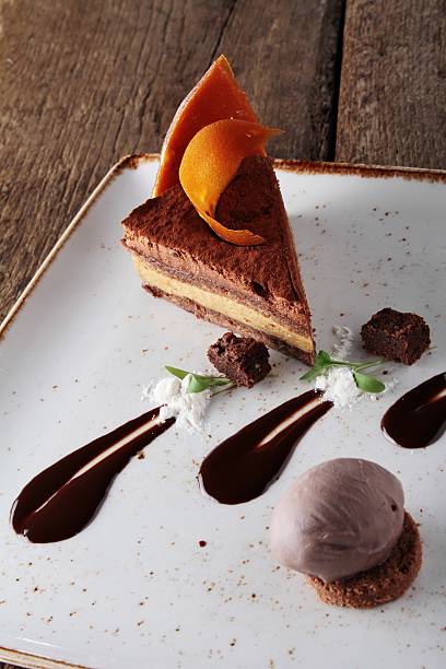 istock plated chocolate torte dessert 484255260