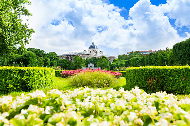istock Volksgarten park with many flowers 484263365