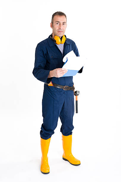 istock Full length portrait of an handsome Worker 484263757