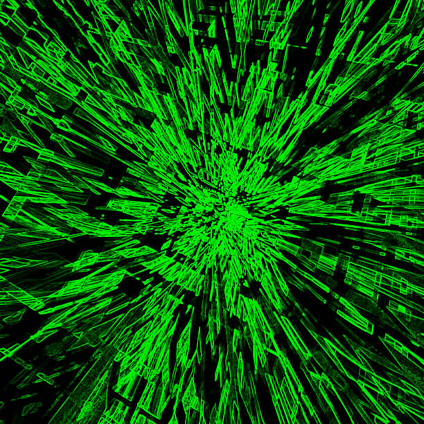 istock green light futuristic background 484265164