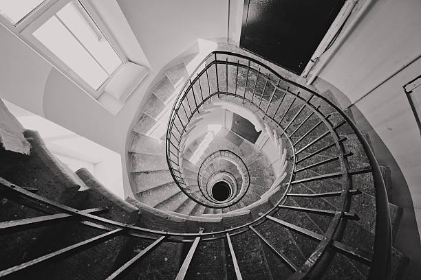 istock Vintage spiral staircase 484265341