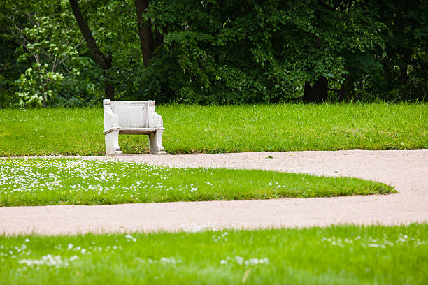 Banco de JARDÍN DEL PALACIO - foto de stock