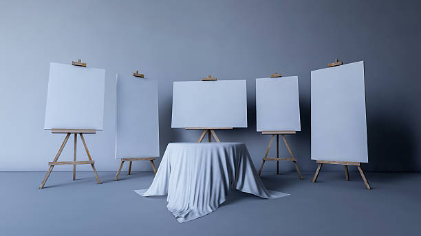 istock 3d rendered tripod for painting 484265946