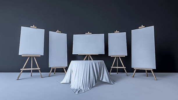 istock 3d rendered tripod for painting 484265956