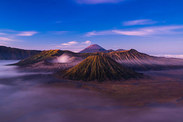 istock Mount Bromo with beautiful light in the morning prior sunrise 484266128
