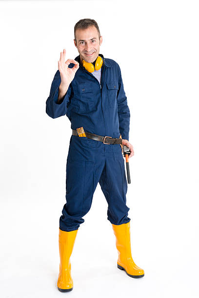 istock Full length portrait of an handsome Worker 484266661