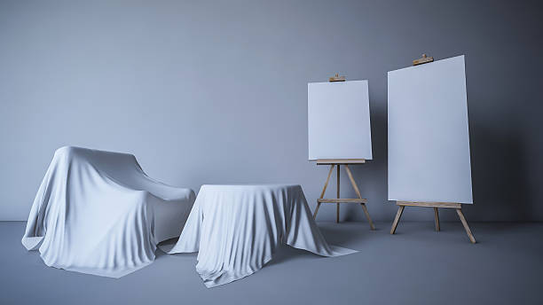 istock 3d rendered tripod for painting 484266674
