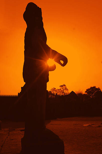 istock Silhouette Phanom Rung Stone Castle Ruin of Buriram 484268175