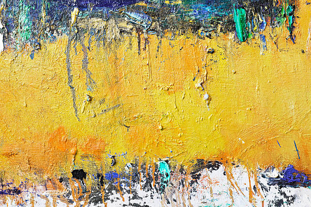 istock Abstract painted yellow  art backgrounds. 484268427
