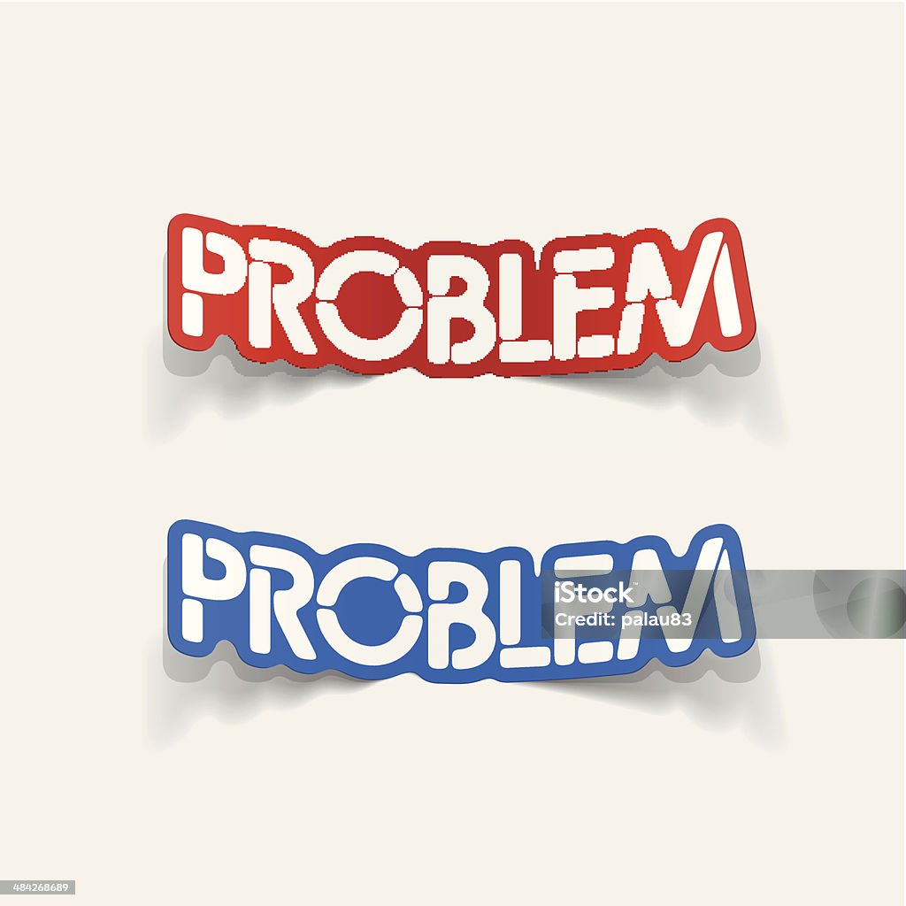 Realistic Design Element Problem Stock Illustration - Download Image ...