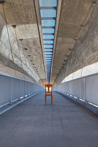istock Abandoned chair under the highway bridge - HDR Image 484268807