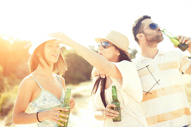 istock Young people having fun at beach party 484270678