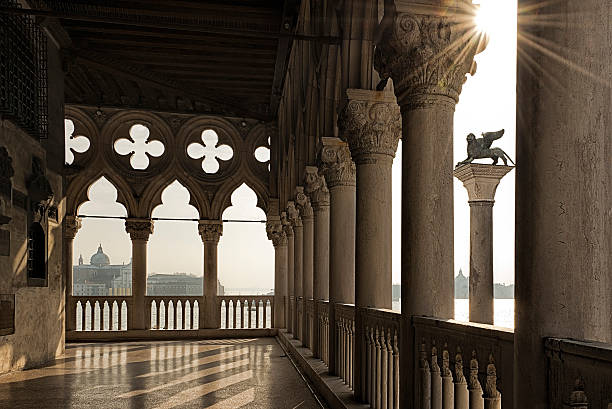 View over Venice from the Doge's Palace stock photo