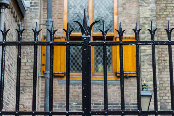 istock Fence look trough at government building 484277816