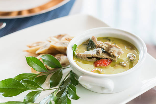 green curry stock photo