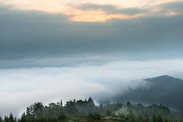 istock Amazing mountain landscape with fog 484281462