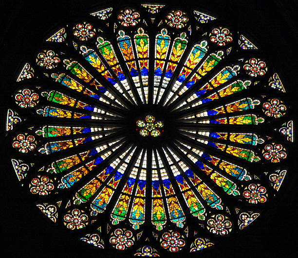 istock Rose window in Strasbourg Cathedral 484285166