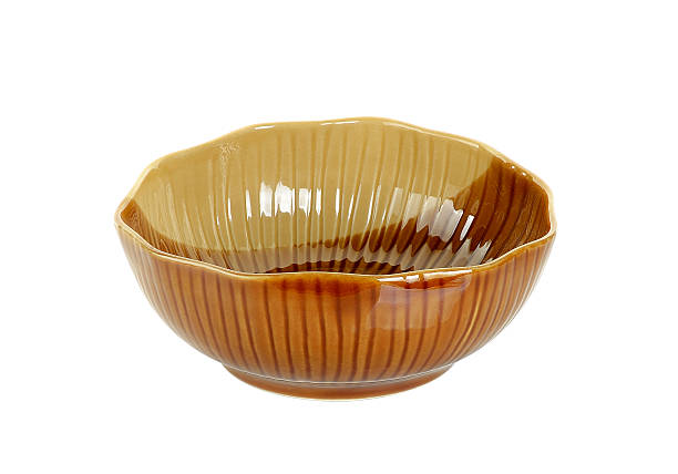 istock Brown bowl isolated on the white background 484285776