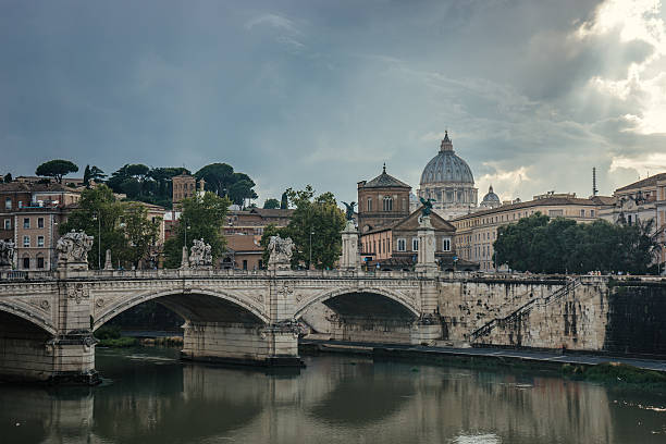 Rome after rain stock photo