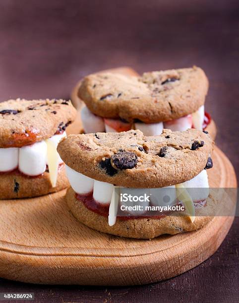 Draculaâs Dentures For Halloween Stock Photo - Download Image Now - 2015, Cookie, Dentures