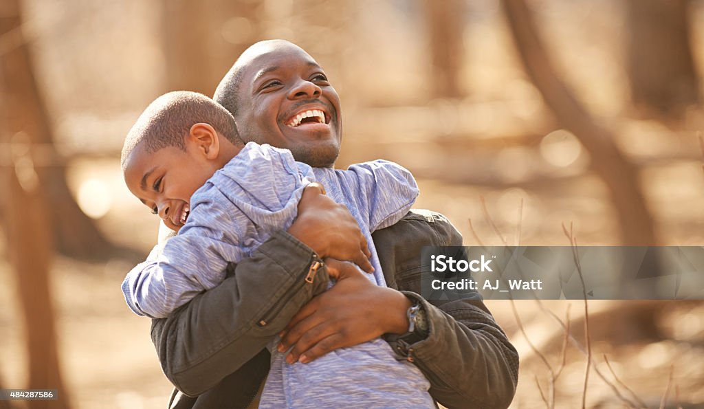 Der beste Ort, um sich in Ihrer hugs - Lizenzfrei Vater Stock-Foto