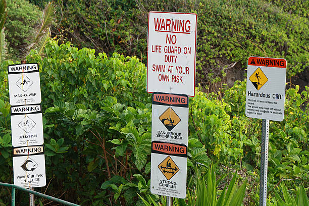 istock Warning signals in Waianapanapa State park 484288425