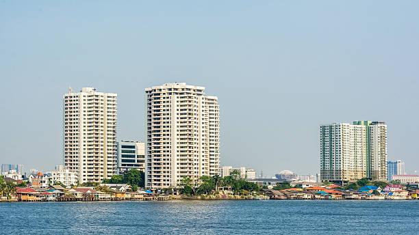 istock Modern building at riverside Thailand 484288879