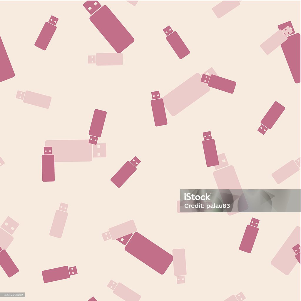 Abstract Usb Design Seamless Background Usb Flash Drive Stock Illustration - Download Image ...