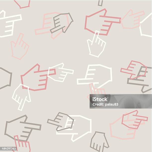 Hand Design Background Seamless Background Hand Stock Illustration - Download Image Now ...