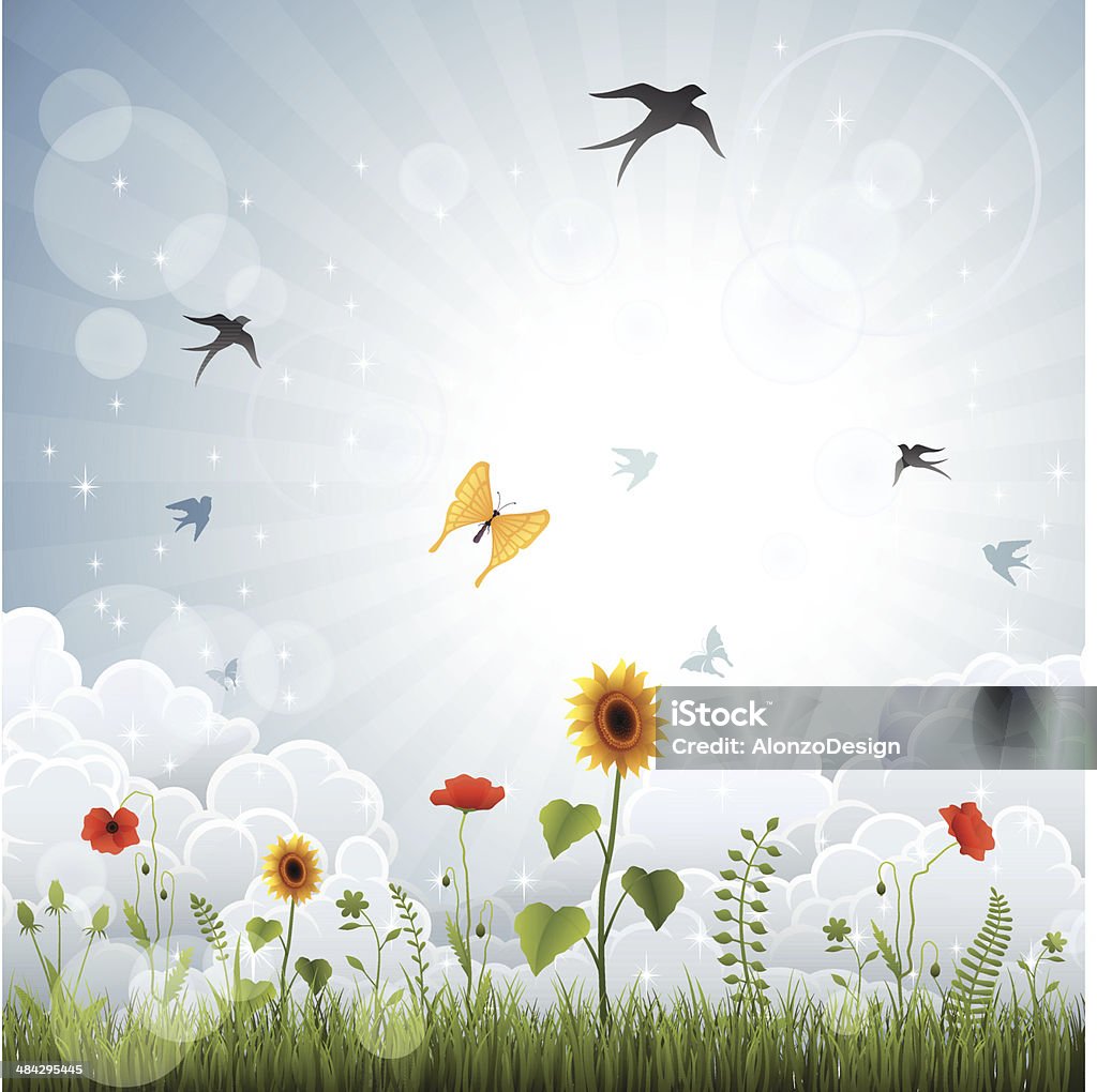 Spring Background Element Spring Background Stock Illustration - Download Image Now - Abstract ...