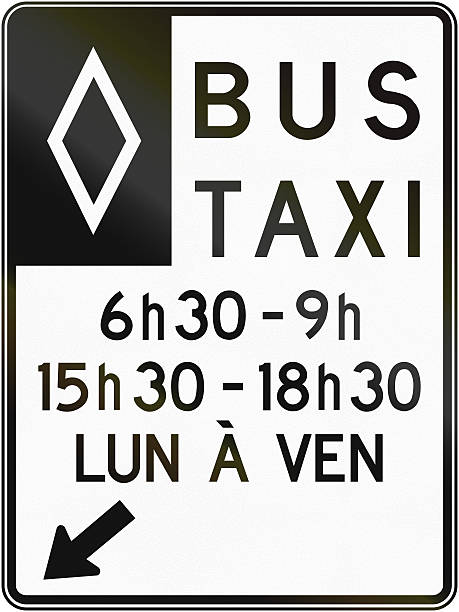 istock Bus And Taxi Lane in Canada 484296826