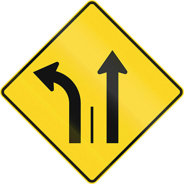 istock Two Lanes With Left Turn Lane in Canada 484297462