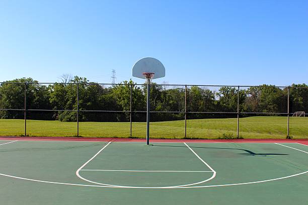 istock Half a Basketball Court 484298556