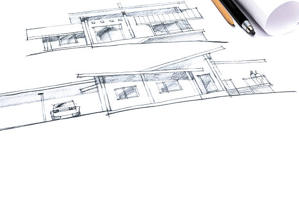 istock hand drawing of a house exterior 484299566