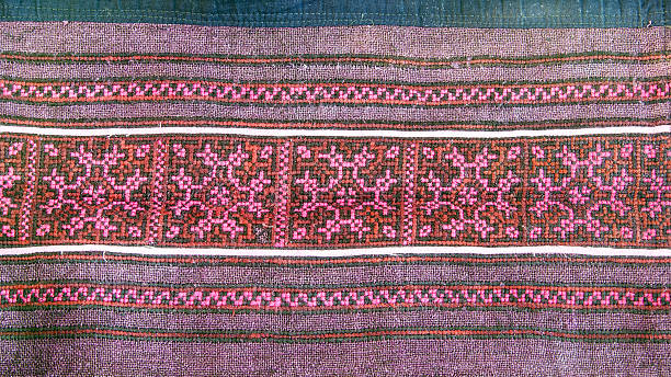 istock Thai embroidery, Handmade tribe textile style. 484303206