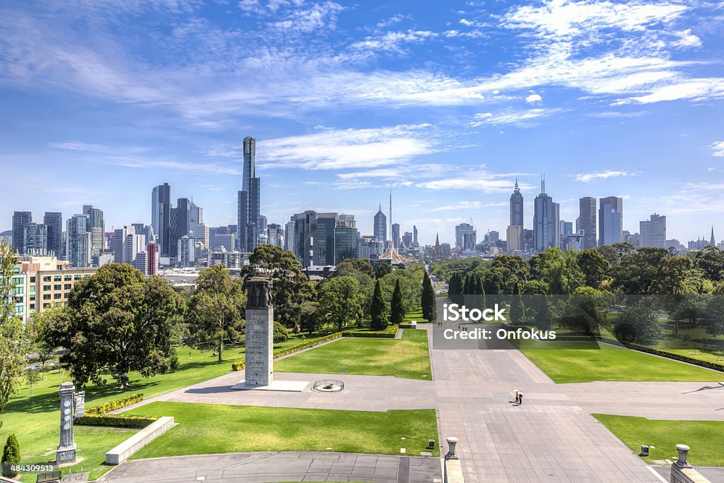 City of Melbourne Aerial View, Australia Melbourne - Australia Stock Photo