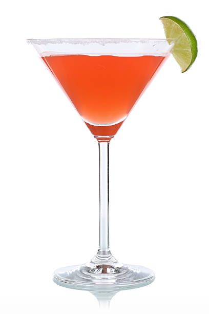 istock Red cocktail in Martini glass 484309733