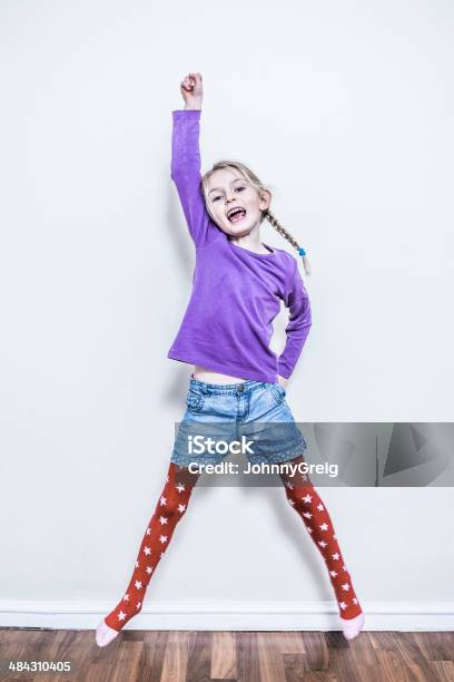 Happy Girl Stock Photo - Download Image Now - Pantyhose, Girls, Child