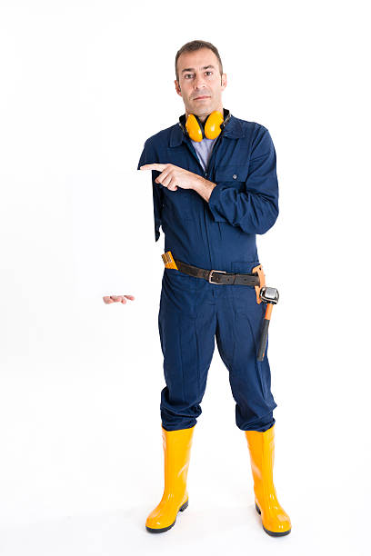 istock Full length portrait of an handsome Worker 484310629