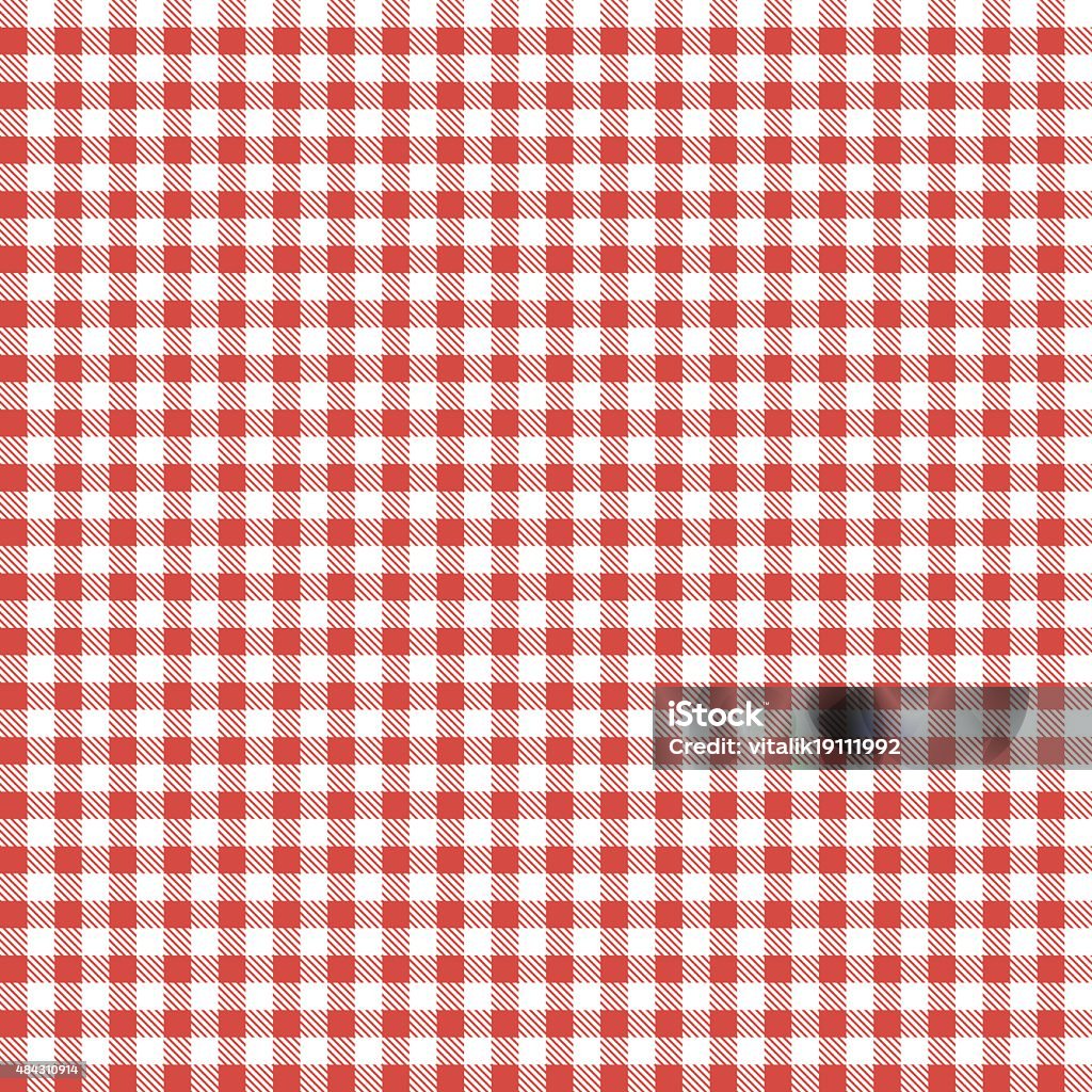 Rotes Muster Tischdecken - Lizenzfrei Picknick Vektorgrafik