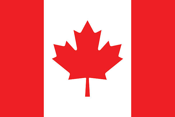 flaga kanady - canadian flag stock illustrations